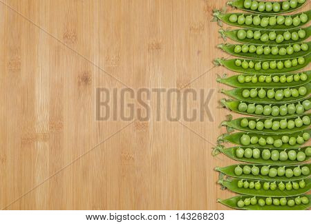 peas in column with space to write