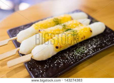Korean Tokbok Moji sticky rice stick with chesse