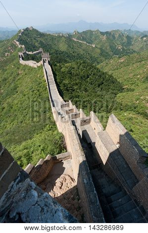 The Great Wall of China near JinShanLing Miyun District Hebei China.