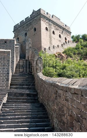 The Great Wall of China near JinShanLing Miyun District Hebei China.