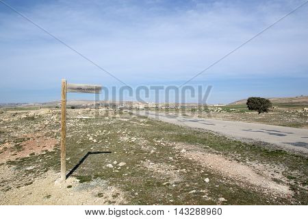 Teruel rural landscape in Teruel, Aragon, Spain.