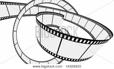 Vektorové prázdný filmový pás