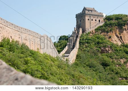 The Great Wall of China near JinShanLing Miyun District Hebei China.