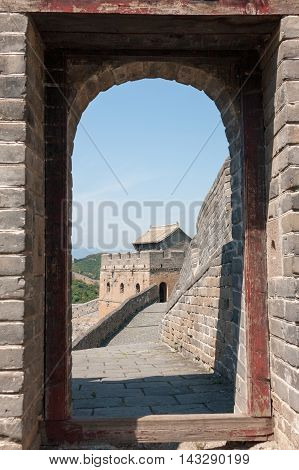 The Great Wall of China near JinShanLing Miyun District Hebei China.