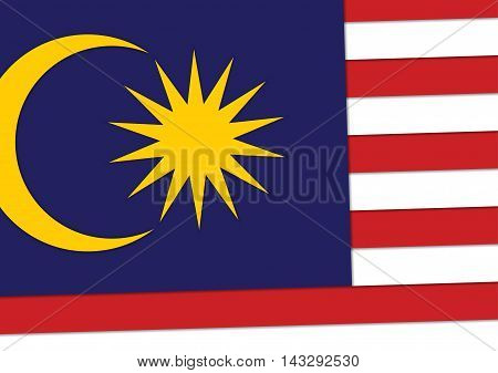 malaysia flag background material design vector illustration sign/symbol for independence day