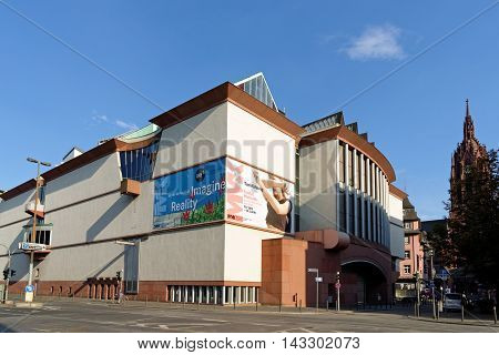 FRANKFURT AM MAIN GERMANY - AUGUST 7 2015: Museum of Modern Art called 