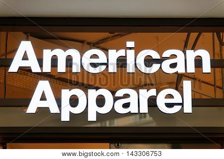 MUNICH GERMANY - AUGUST 4 2015: The logo of the brand 