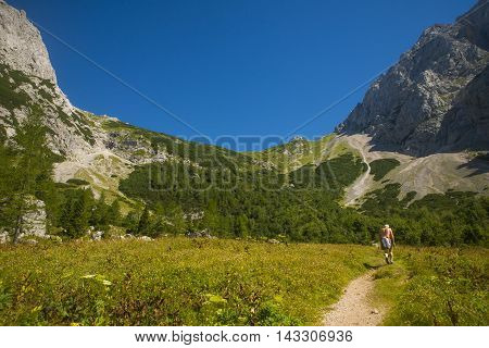 Kamnik saddle in Kamnik Savinja alps, Slovenia
