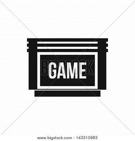 Game cartridge icon in simple style on a white background