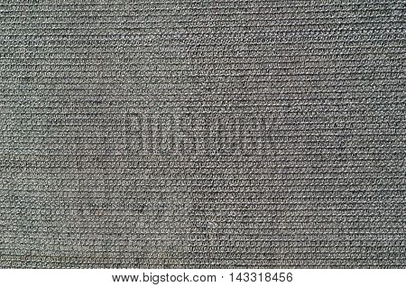 Texture of black shading net covering a house