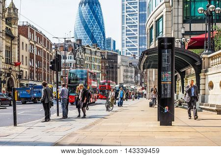 Shoreditch High Street In London (hdr)