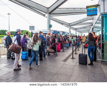 Coach Station In Stansted (hdr)