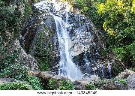 Mae Tia waterfall, Ob Lung national park in Chiangmai Thailand