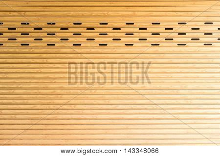 The Metal Roll Door Painted Wood Texture
