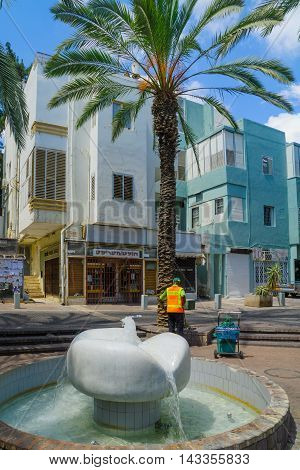 Pedestrianized Nordau Street, In Haifa