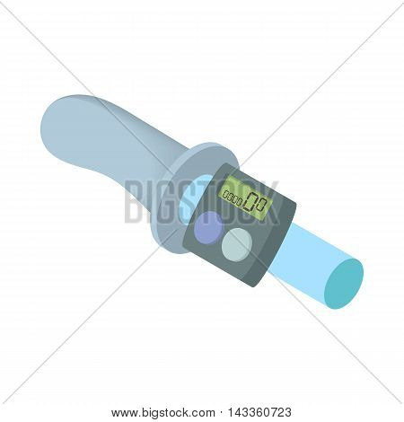 Speed counter icon in cartoon style on a white background