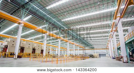 Interior of metallurgical plant workshop, Thailand, Asia