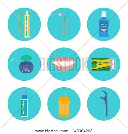Dental Hygiene Vector Set