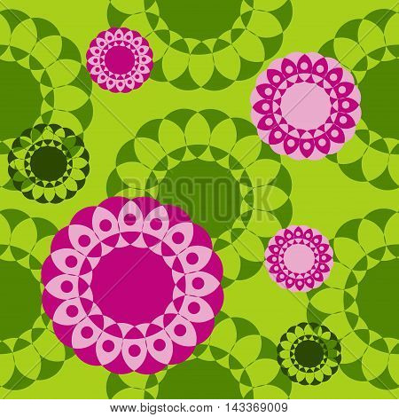 Seamless geometric pattern of circles. Geometric background