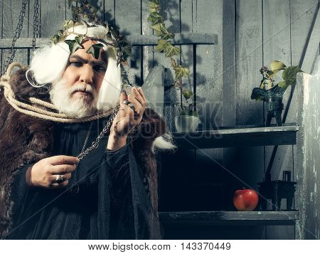 Zeus In Rope With Medallion