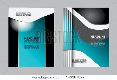 Stylish presentation of business poster, magazine cover, design layout template