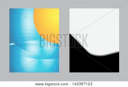 flyer, brochure or magazine cover design template