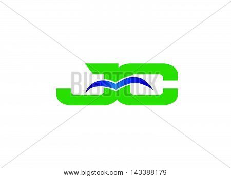 JC company group linked letter logo design