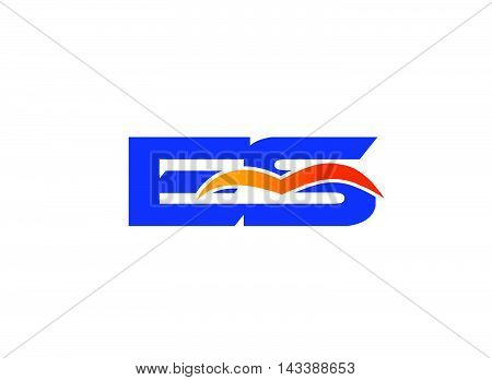 ES Logo. ES company linked letter logo