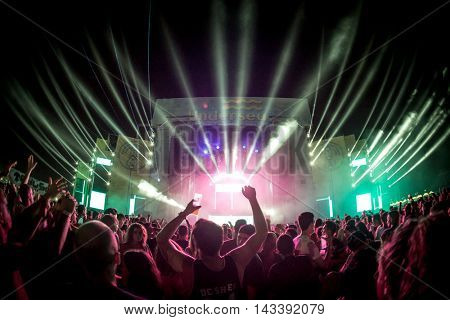 CULLERA, SPAIN - AUGUST 14th: Medusa Sun Beach Festival on August 14, 2016 in Cullera, Spain