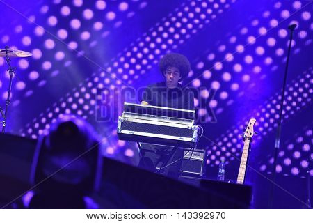 Band Performs Live On The Stage