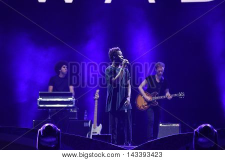 Band Performs Live On The Stage