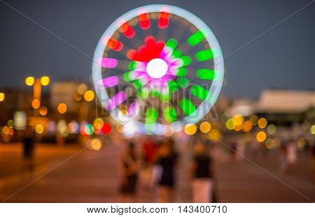wheel light night sky nature blue live green