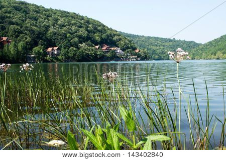 Shot Of Bovan Lake Near Sokobanja Spa