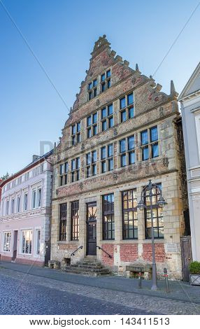 STEINFURT, GERMANY - AUGUST 17, 2016: Old house in the historical center of Steinfurt, Germany