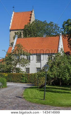 House And Church Tower In Steinfurt