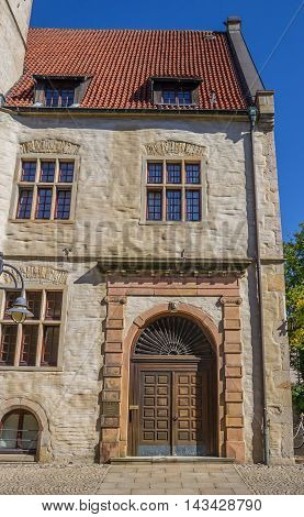 Door Of The Historical University Building In Steinfurt