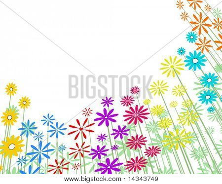 Upravitelné vektorové ilustrace květinové pozadí