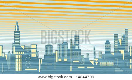 Abbildung der Skyline der Stadt