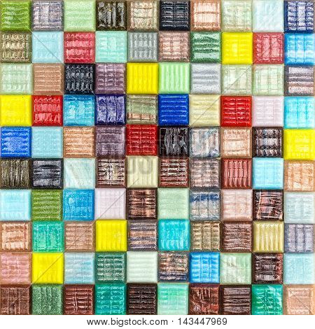 Multicolored Smalt For Mosaic Work As Seamless Background