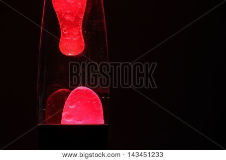 Red Lava Lamp Photography