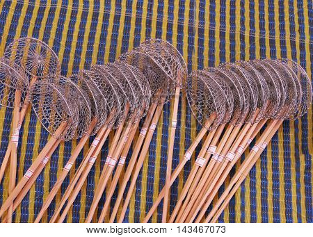 a strainer, a colander, a lawn sieve, Handmade