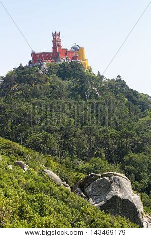 Pena Palace In Sintra, Portugal