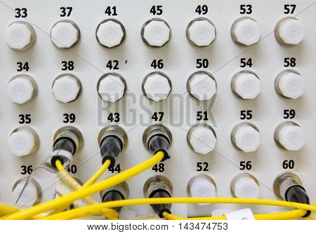 fiber obtic cable connector panel for traffic internet