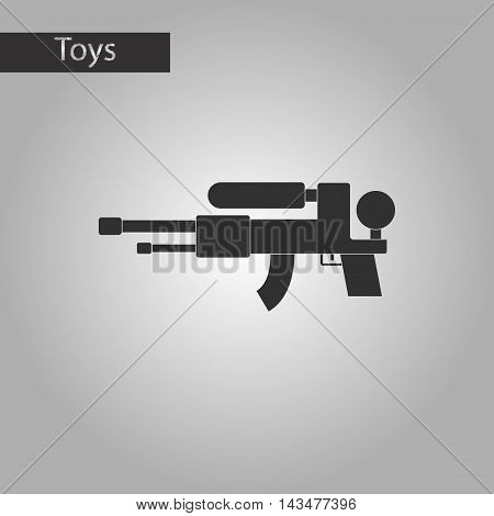 black and white style Kids toy water gun