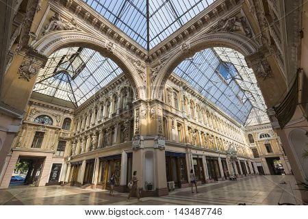 Odessa, Ukraine - August 02, 2016: Passage Is The Historical Building And The First Luxury Shopping