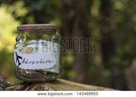 Collecting Money For Travel.