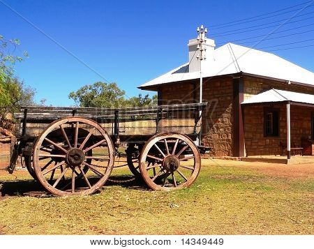 Gamle Telegraph Station i Alice Springs, Australien