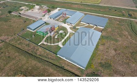 Hangar Of Galvanized Metal Sheets For Storage Of Agricultural Products
