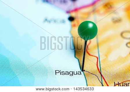 Pisagua pinned on a map of Chile