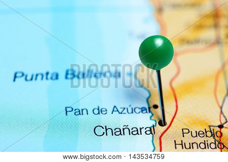 Chanaral pinned on a map of Chile